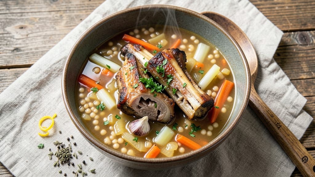 Beef Barley Soup Recipe With Soup Bones: Deep Umami Richness From Slow-Simmered Bones