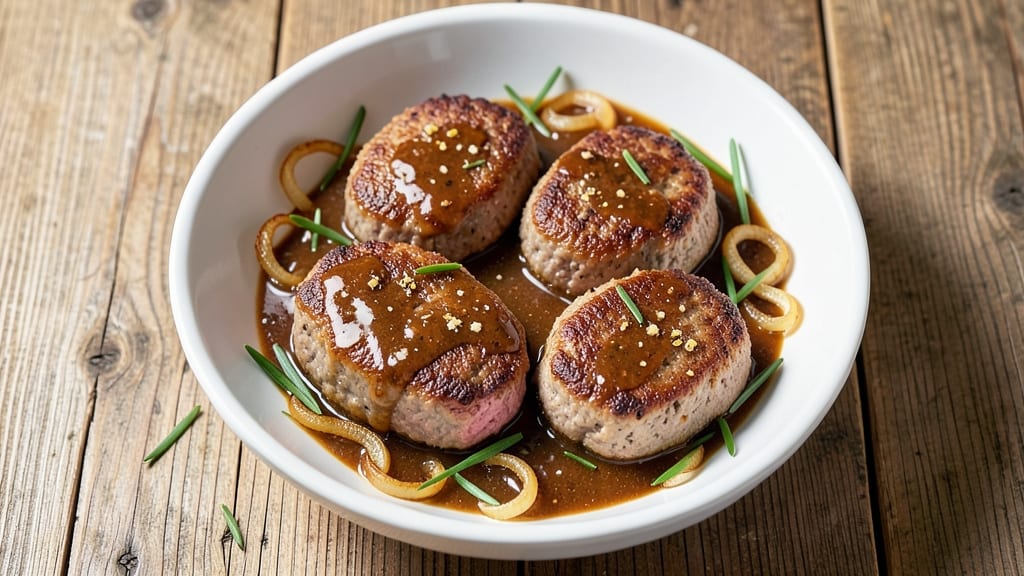 Baked Salisbury Steak Recipe With Onion Soup Mix: Savory Gravy Magic in One Pan
