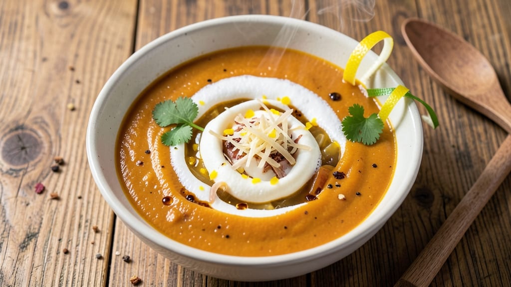 Best Pumpkin Soup Recipe Ever Healthy: Lightened Creamy Velout With Fresh Ginger Zing