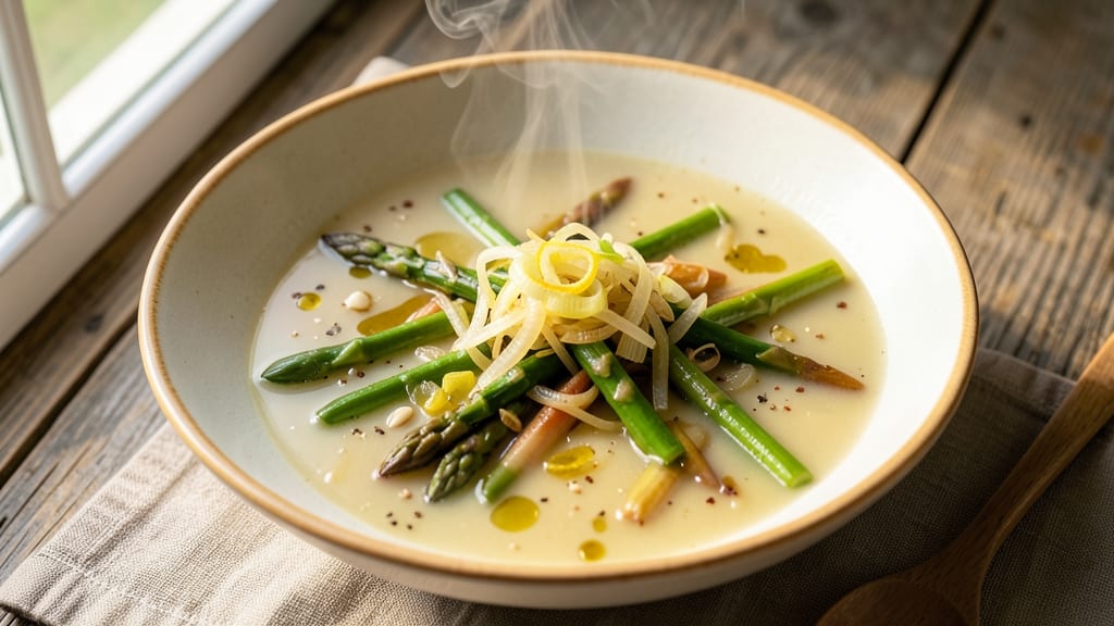 Asparagus Broth Soup Recipe: Earthy Greens and Umami Depth in One Pot