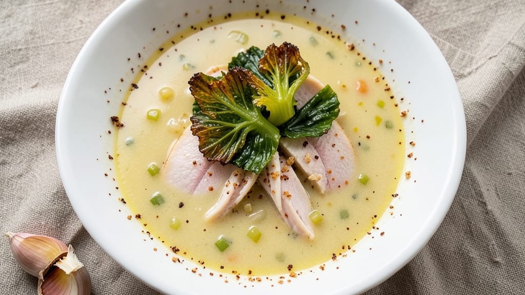 Best Cream of Chicken Soup Recipe With Milk: Ultra-Smooth Velout With Celery Crown Crunch