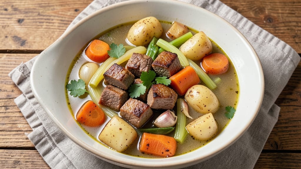 Barefoot Contessa's Vegetable Beef Soup Recipe: Hearty One-Pot Warmth With Celery Crown Crunch