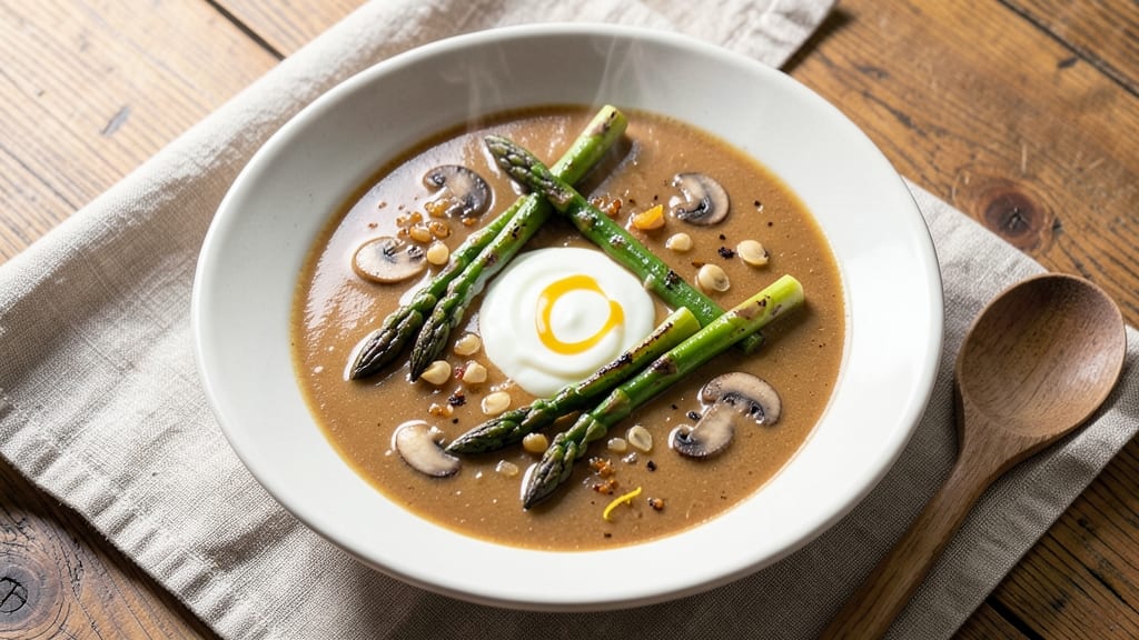 Asparagus and Cream of Mushroom Soup Recipe: Earthy Greens Meet Velvety Mushroom Richness