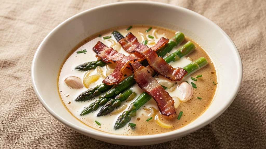 Asparagus Bacon Soup Recipe: Crispy Bacon Bites and Earthy Greens in One Pot
