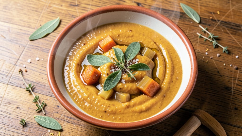 Atlanta Bread Company Butternut Squash Soup Recipe: Velouté Smoothness With Toasted Sage Swirl