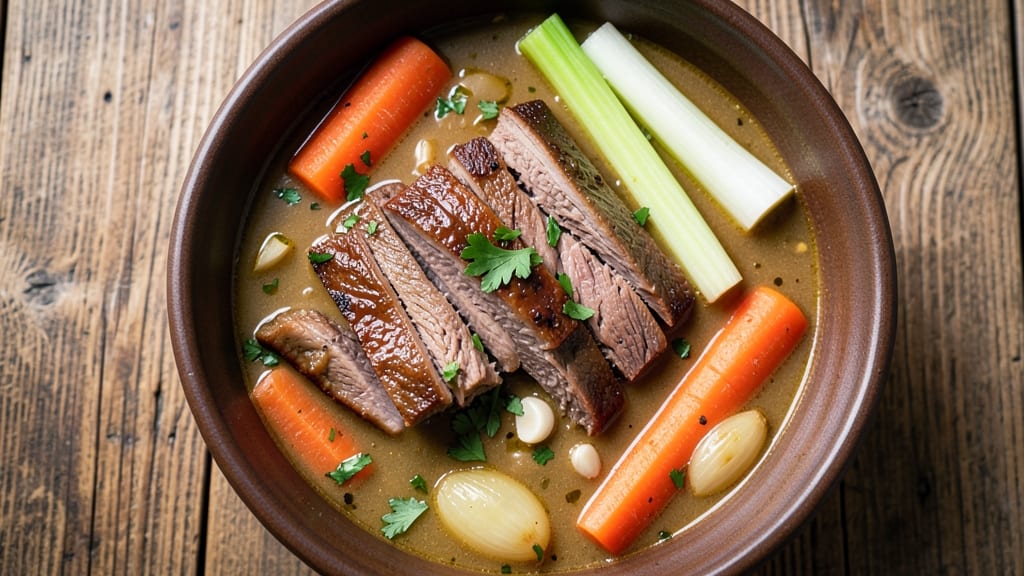 Beef Brisket Vegetable Soup Recipe: Slow-Simmered Richness With Hearty Beef Chunks