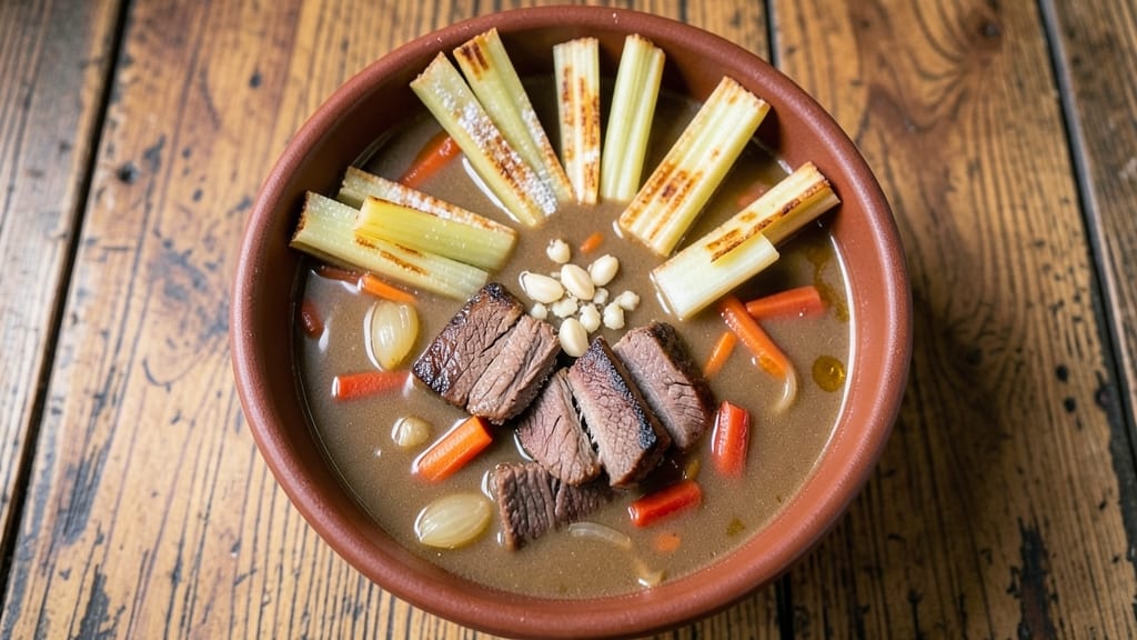 54th Street Steak Soup Recipe: Hearty Beef and Celery Crown Crunch