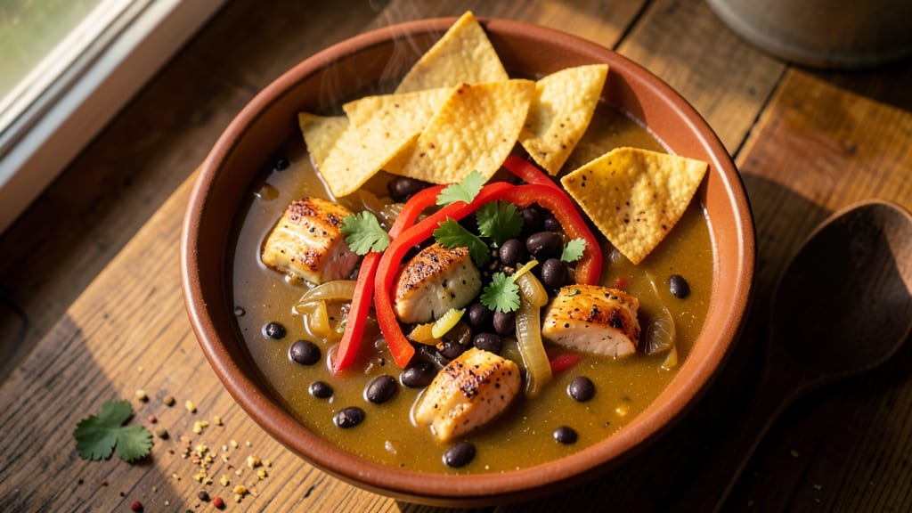 5-Ingredient Chicken Tortilla Soup Recipe: Quick One-Pot Spice Bomb
