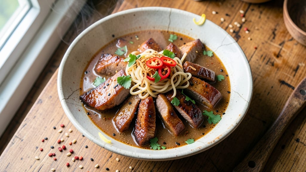 Asian BBQ Pork Noodle Soup Recipe: Smoky-Sweet Broth With Chewy Noodles