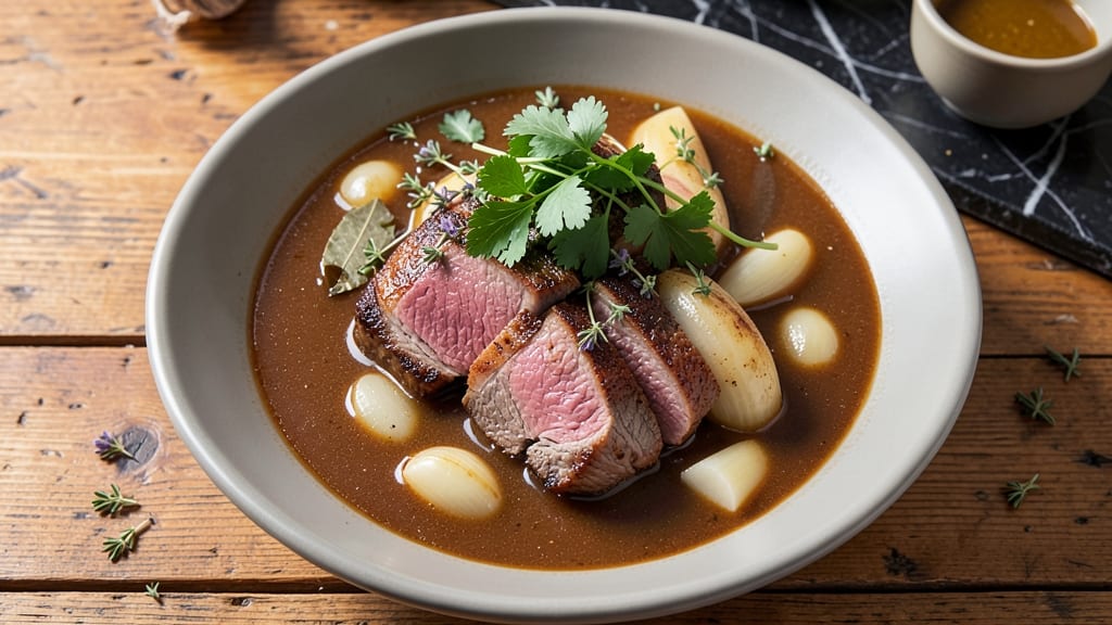 Beef Rivel Soup Recipe: Creamy Parsley and Celery Root Velout
