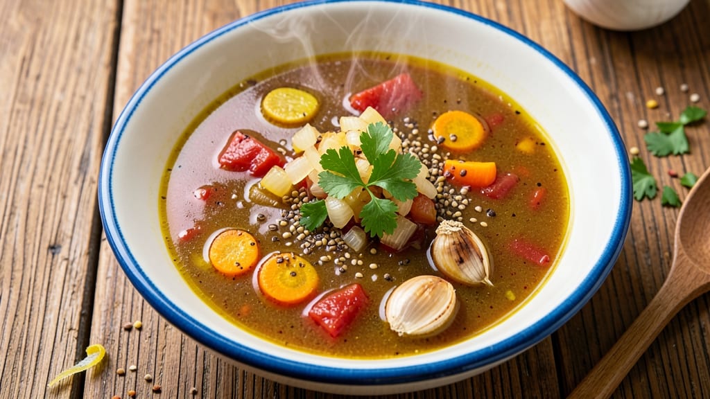 Algerian Shorba Soup Recipe: Harissa-Spiced Tomato and Chickpea Comfort