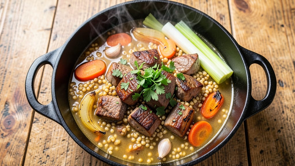 Beef Barley Soup Recipe Dutch Oven: Slow-Simmered Richness With Hearty Barley Bites