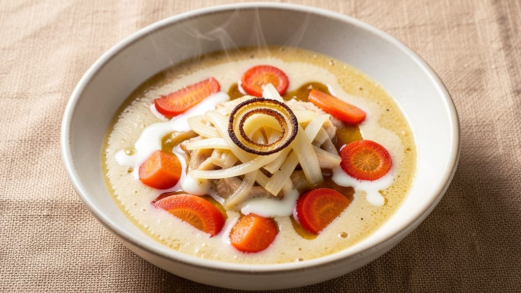 Bechamel Soup Recipe: Velvety Roux-Base Creaminess With Crispy Bread Topping