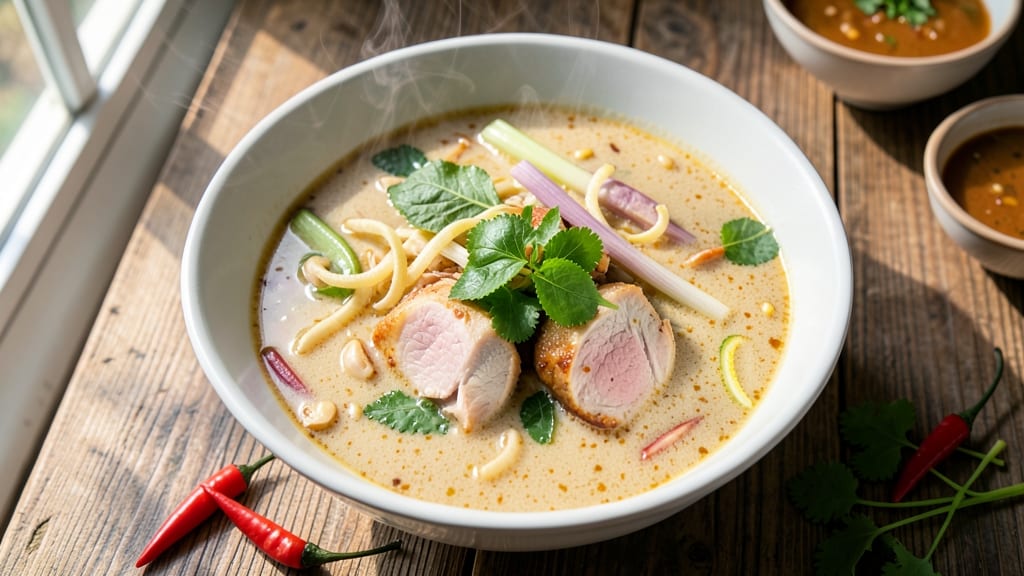 Authentic Thai Tom Kha Soup Recipe: Coconut Cream Heat With Galangal Zing
