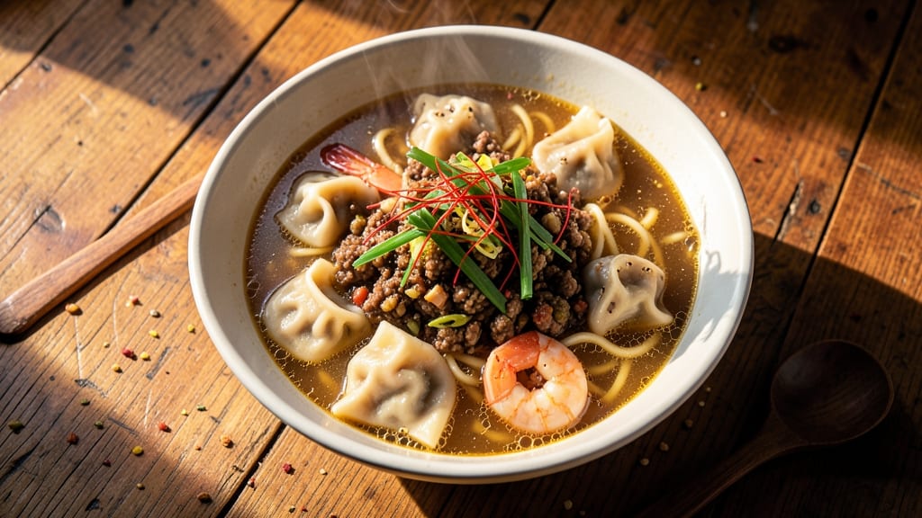 Beef Wonton Noodle Soup Recipe: Crispy Wontons and Silky Noodles in One Pot