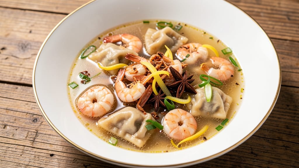 Authentic Shrimp Wonton Soup Recipe: Clear Broth with Chewy Wontons and Fresh Ginger Zing