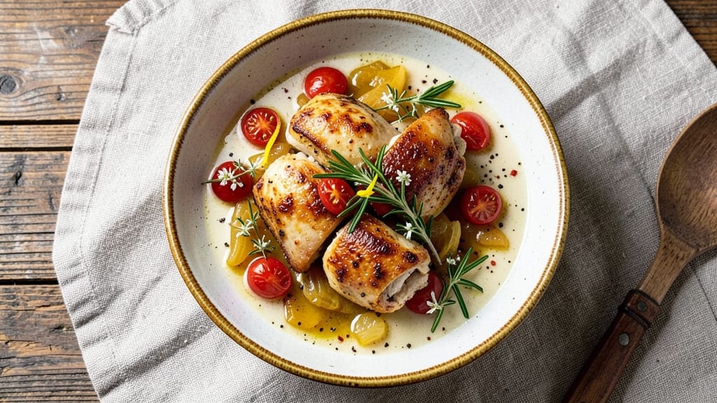 Baked Chicken and Tomato Soup Recipe: One-Pot Warmth With Herbed Crisp-Top