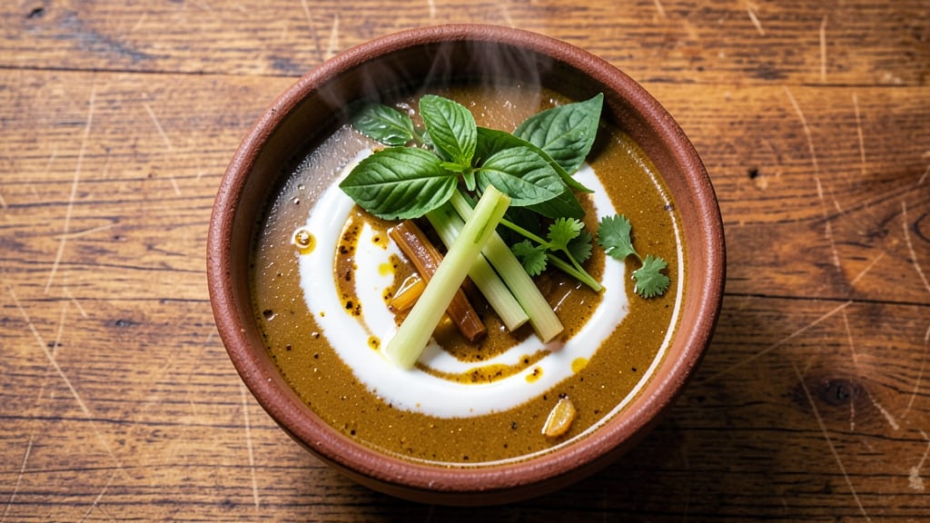 Bangla Thai Soup Recipe: Fragrant Coconut-Lemon Broth With Tender Greens