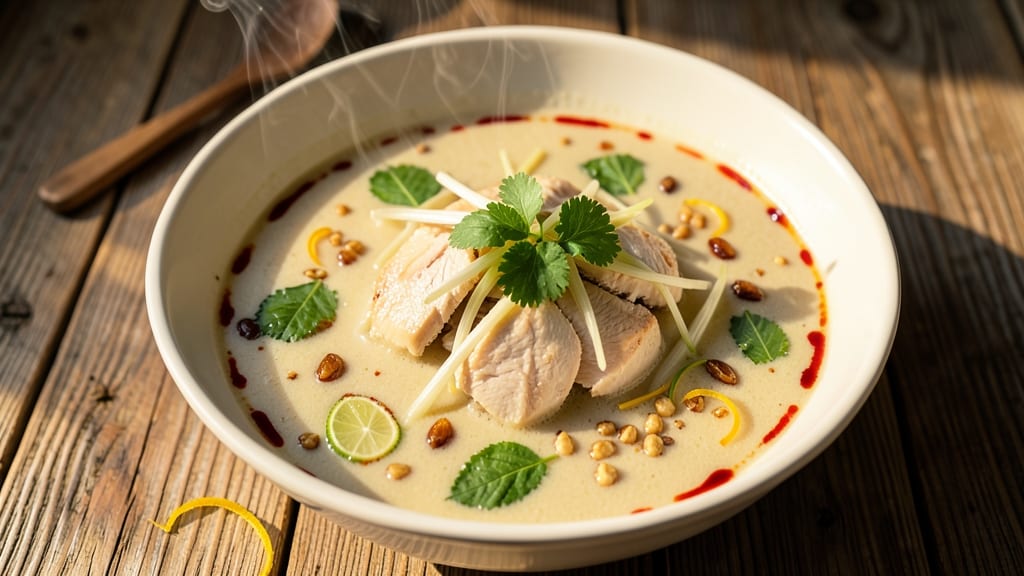 Amy's Thai Coconut Soup Recipe: Fragrant Lemongrass and Galangal Kiss