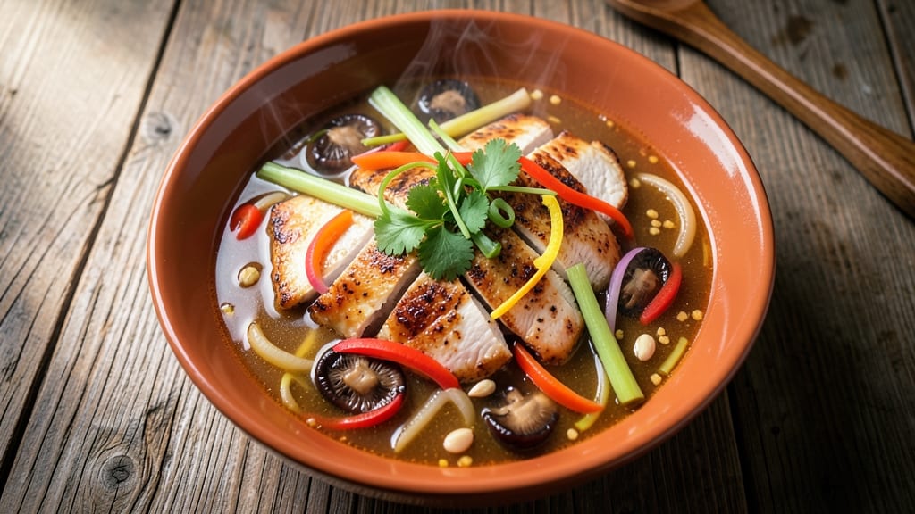 Benihana Hibachi Soup Recipe: Crunchy Celery Crowns Over Smoky Velout