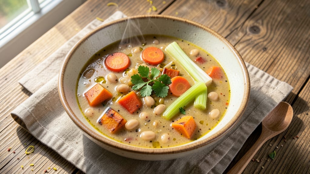 Barefoot Contessa's Winter Minestrone Soup Recipe: Hearty Bean and Vegetable Medley With Rustic Bread Topping