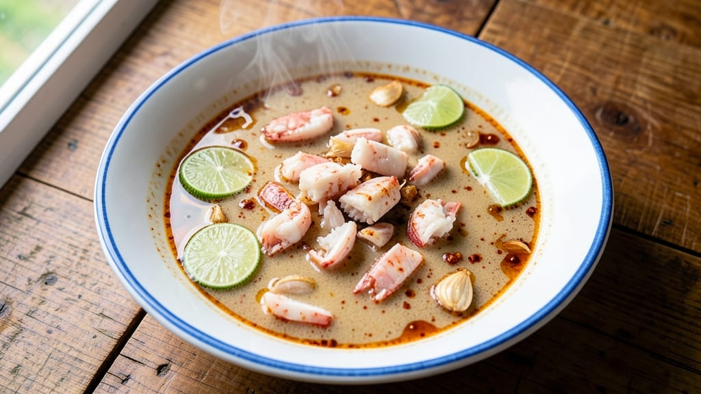 Belizean Crab Soup Recipe: Spiced Citrus and Coconut Velout