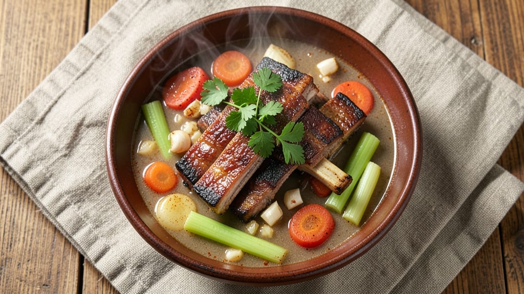 Beef Back Ribs Soup Recipe: Slow-Braised Meatiness With Celery Crown Crunch