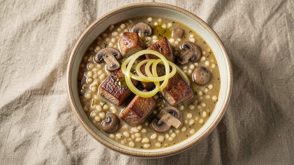Beef Mushroom Barley Slow Cooker Soup Recipe: Hearty Umami Depth in One Pot