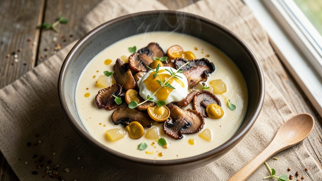 Award-Winning Mushroom Soup Recipe: Earthy Depth With Creamy Velout Finish