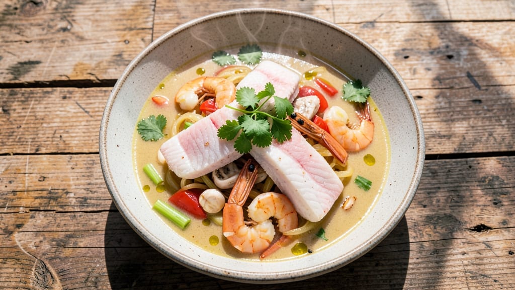 Baja Fish Soup Recipe: Crunchy Celery Crowns and Zesty Lime Kiss