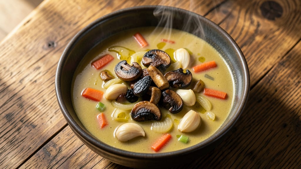 Bella Mushroom Soup Recipe: Velvety Wild Mushroom Blend With Toasted Garlic Base