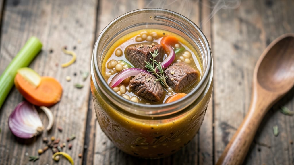 Beef Barley Soup Canning Recipe: Pantry-Friendly Heartiness in Glass Jars