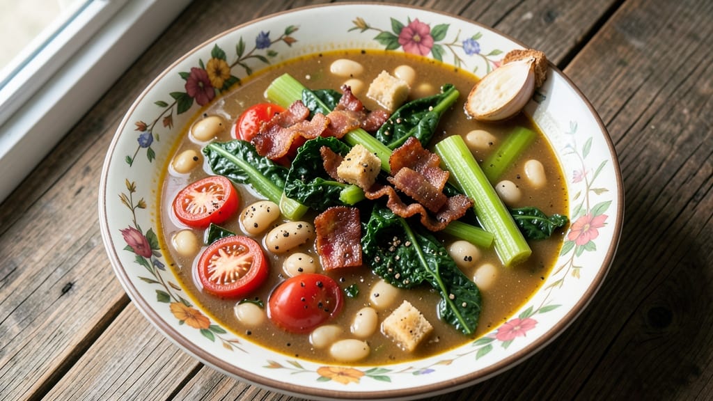 Best Italian Minestrone Soup Recipe With Bacon: Crispy Bites and Hearty Vegetable Harmony