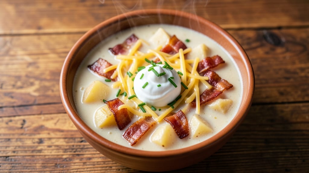 Best Ever Loaded Baked Potato Soup Recipe: Crowd-Pleasing Crunch and Cream Cheese Dream