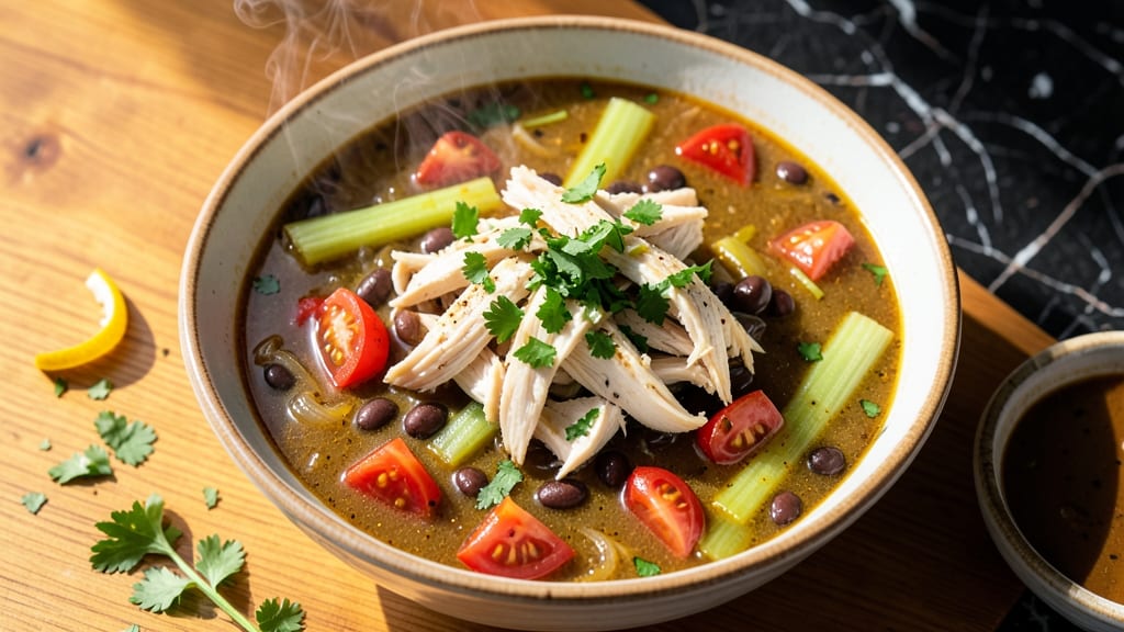 Authentic Taco Soup Recipe: Crunchy Celery Crowns and Spiced Meat Magic