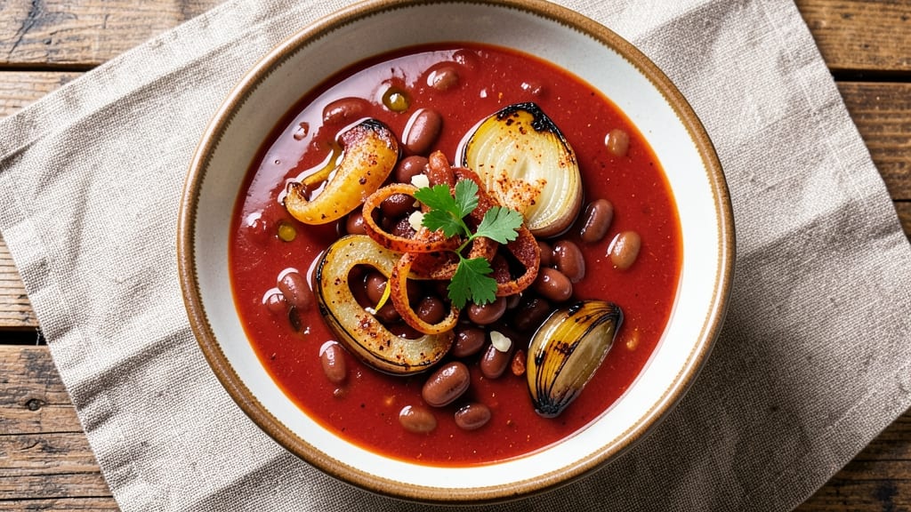 Basque Red Bean Soup Recipe: Smoky Paprika and Garlic-Roasted Depth