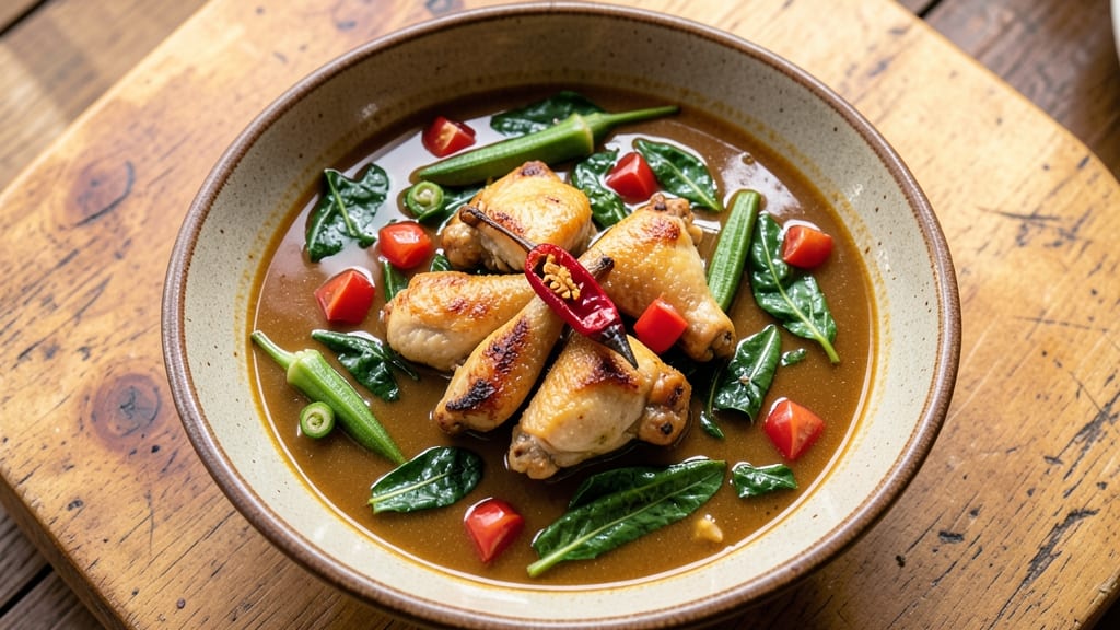 African Afang Soup Recipe Ingredients: Leafy Greens and Okra Harmony
