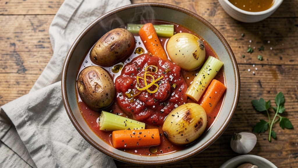 Baked Vegetable Soup Recipe: Roasted Veggie Depth With Crispy Top Magic