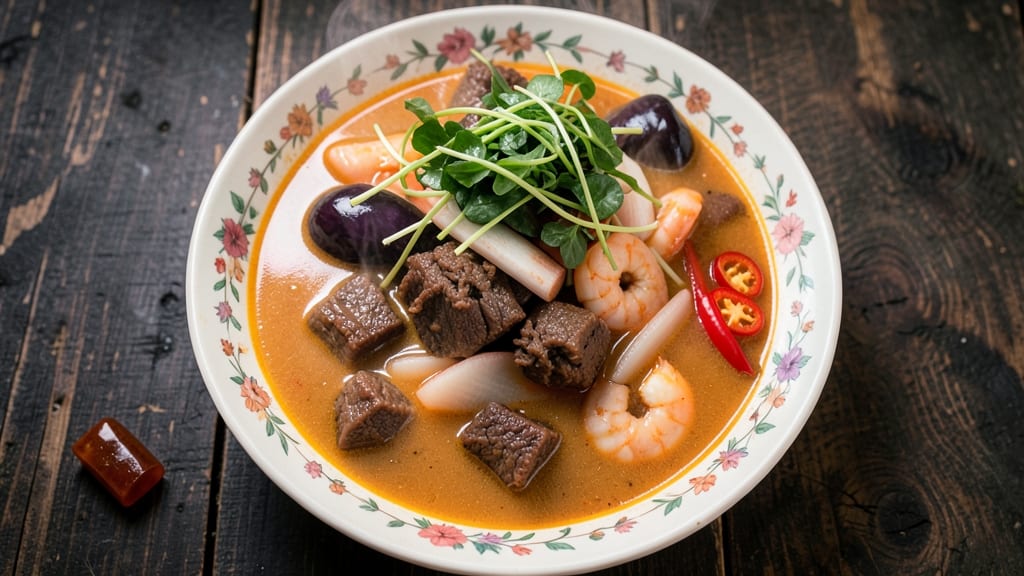 Beef Sinigang Soup Recipe: Sour-Tangy Tamarind Broth with Tender Beef Bites