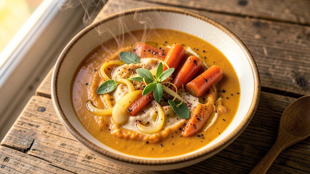 Autumnal Harvest Soup Recipe: Roasted Squash and Sage Velvety Richness